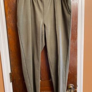 A New Day Olive Green Pleated Women’s Dress Pants